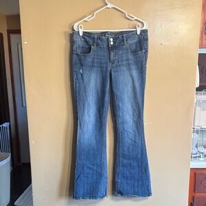 American Eagle Outfitters Medium Wash Flare Jeans